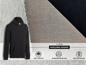 Silver Shielding Fabric for Hoodies