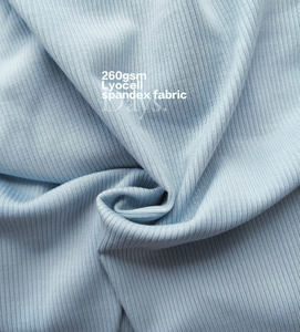 Ribbed lyocell fabric
